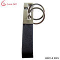 Werbe-handgemachter kundenspezifischer Leder-Schlüsselanhänger (LM1500)